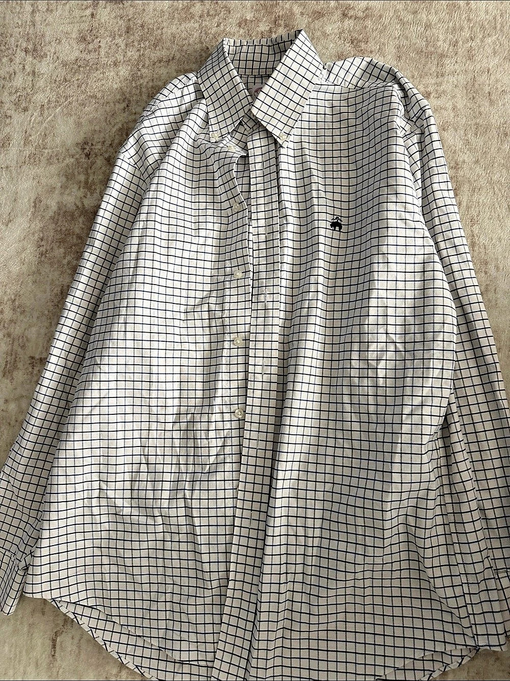 Brooks Brothers Madison Fit Non-Iron Stretch Check Sport Shirt Checkered Shirt